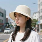 여름 밀집모자 와이드챙 선택 체크포인트 여름 밀집모자 와이드챙 버킷햇 착용 모습