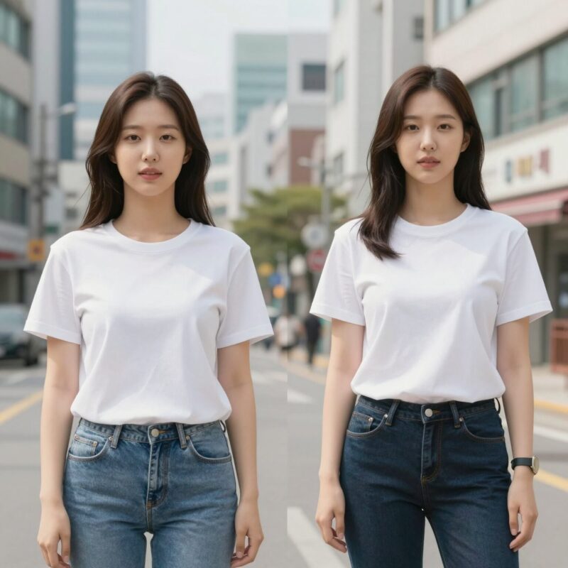 여성 민소매 티셔츠 여름 필수템 스타일링 1 여성 민소매 티셔츠 루즈핏 캐주얼 스타일링