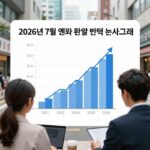 2026년 엔화 환율 908원 역대 엔저 이유와 전망 2026년 7월 엔화 환율 변동 분석 그래프