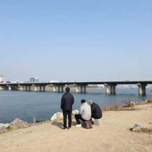 연천 필승교 위치와 임진강 수위 관측 지점 사진