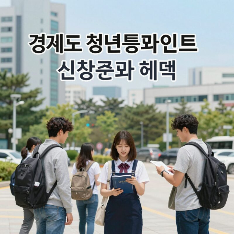 경기도 청년복지포인트 신청 조건 혜택 1 경기도 청년복지포인트 신청 조건과 혜택을 요약한 포스터