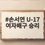 손서연 28점 U17 여자배구 세계선수권 첫 승 손서연 U-17 여자배구 승리