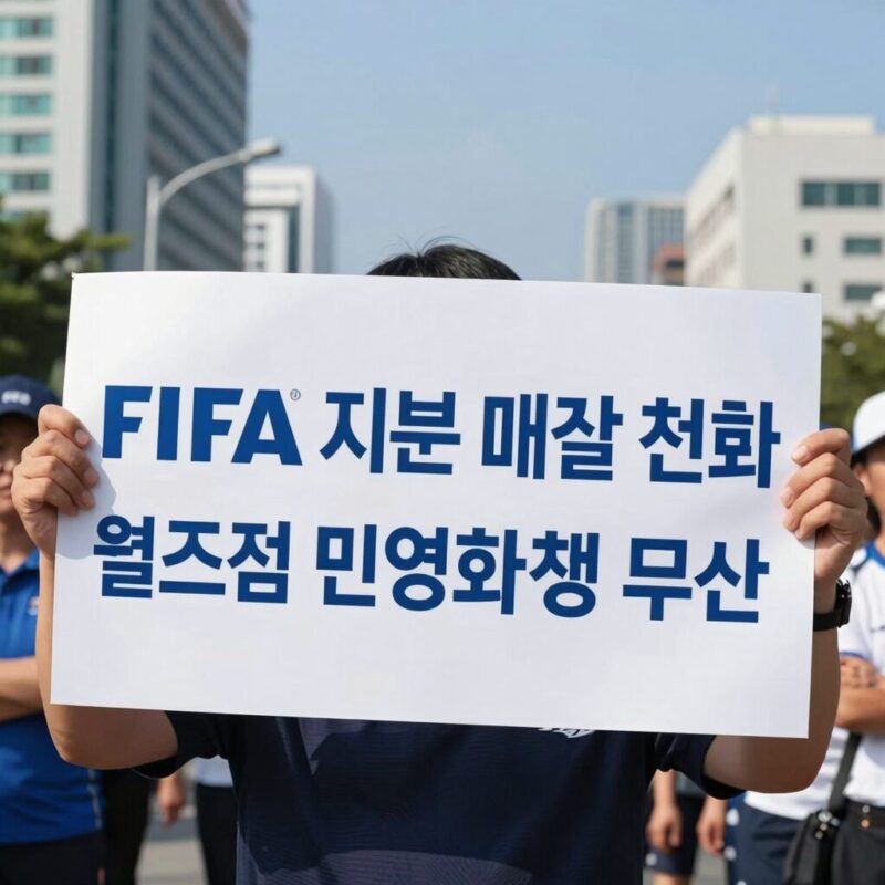 FIFA 지분 매각 철회 월드컵 민영화 계획 무산