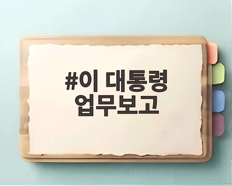 이 대통령 업무보고 재개 일정과 점검 부처 1 이 대통령 업무보고