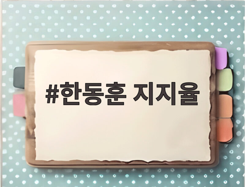 한동훈 지지율 13.7프로 기록하며 당내 입지 주목 1 한동훈 지지율