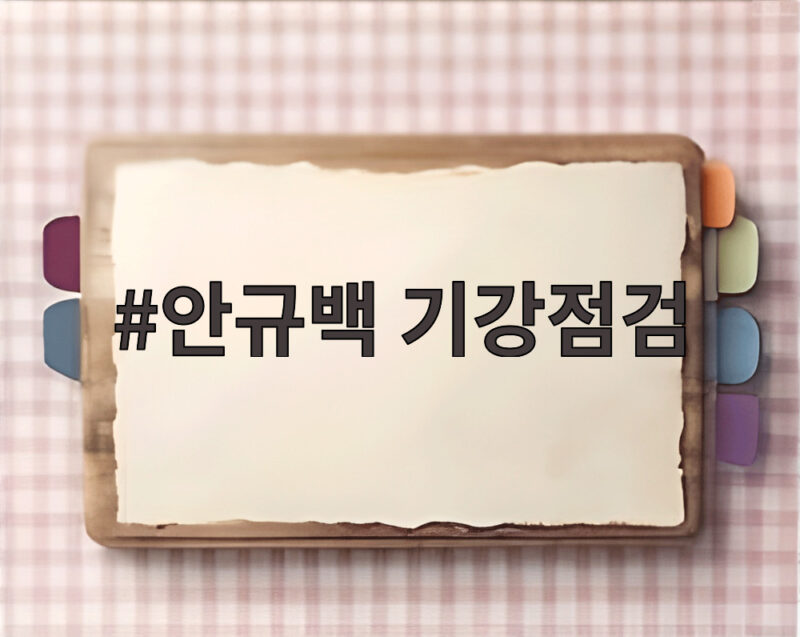 안규백 기강점검