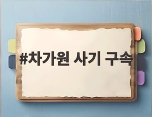 차가원 사기 구속