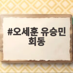 오세훈 유승민 회동