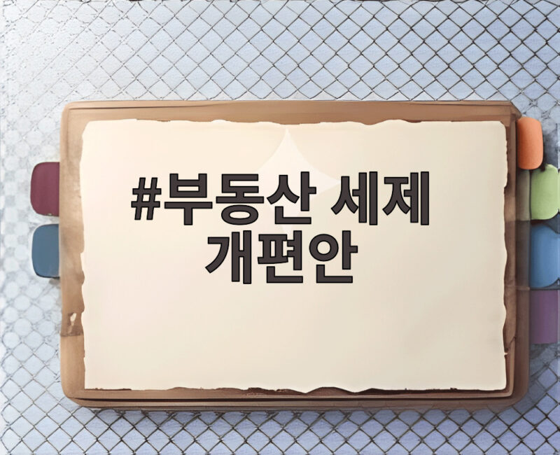 부동산 세제 개편안 종부세 양도세 변화 총정리 1 부동산 세제 개편안