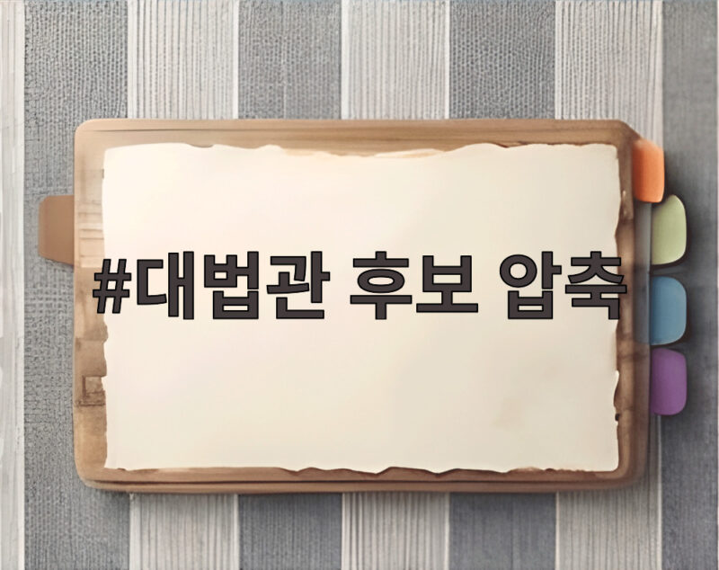 대법관 후보 압축