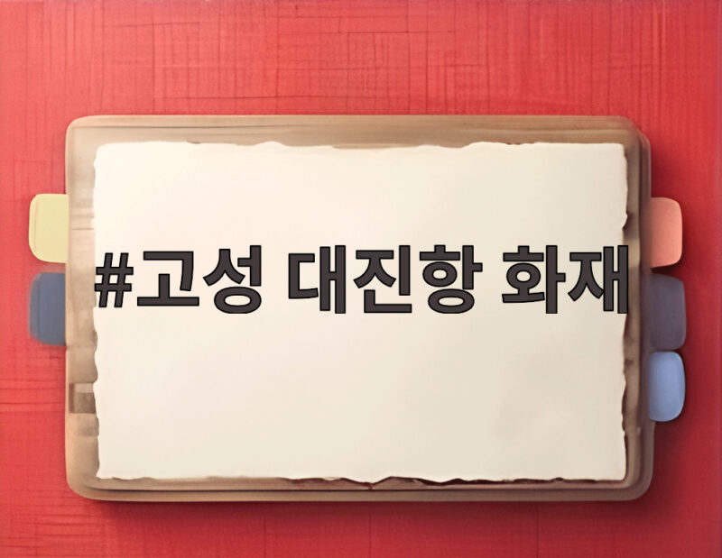 고성 대진항 화재