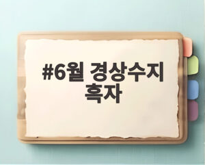 6월 경상수지 흑자