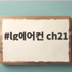 LG에어컨 CH21 에러 원인과 해결 방법 lg에어컨 ch21