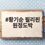 황기순 필리핀 원정도박
