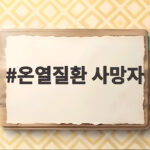 온열질환 사망자 80세 이상이 대부분 온열질환 사망자