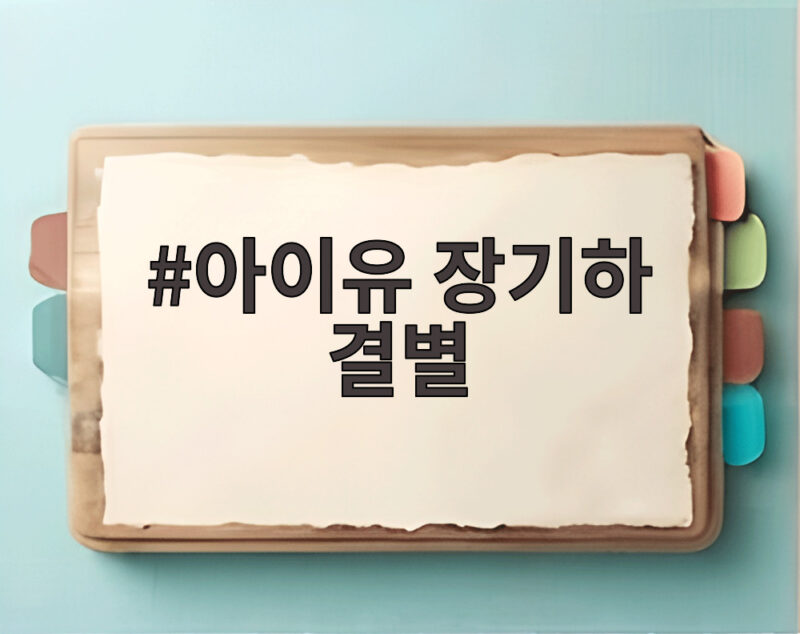아이유 장기하 결별