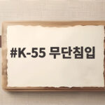 K-55 무단침입 대학생 3명 구속 사건 K-55 무단침입