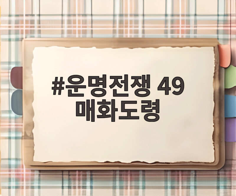 운명전쟁 49 매화도령