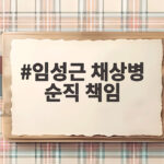 채상병 순직 책임 임성근 항소심 징역 3년 임성근 채상병 순직 책임