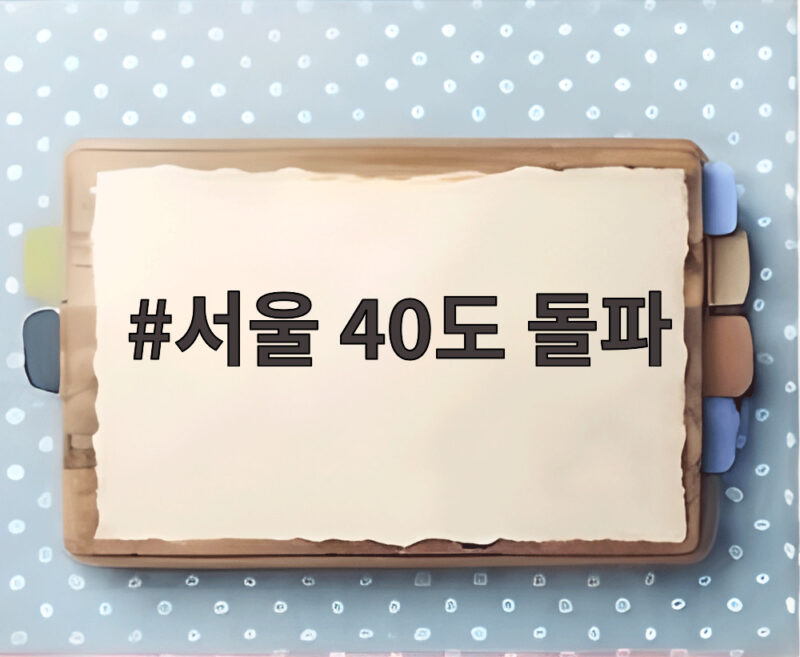 서울 40도 돌파, 기록적 폭염의 원인과 전망 1 서울 40도 돌파