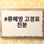 류혜영 고경표 친분