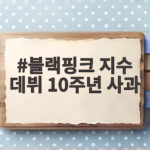 블랙핑크 지수 데뷔 10주년 사과 진심 블랙핑크 지수 데뷔 10주년 사과