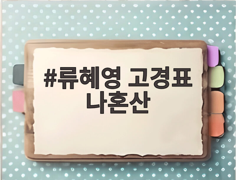 류혜영 고경표 나혼산
