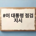 이 대통령 결혼 페널티 점검 지시 이 대통령 점검 지시