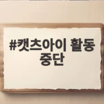 캣츠아이 활동 중단