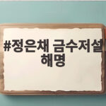 정은채 금수저설 해명