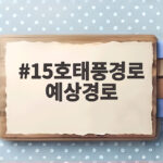 15호태풍경로 예상경로