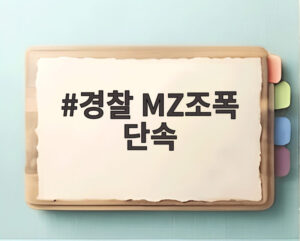경찰 MZ조폭 단속