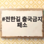 전한길 출국금지 패소