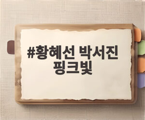 황혜선 박서진 핑크빛
