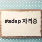 ADsP 자격증, 데이터 분석 역량으로 취업 준비 adsp 자격증