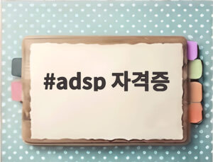 adsp 자격증