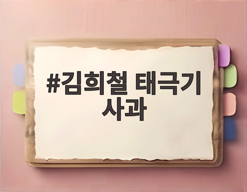김희철 태극기 사과 사건 정리와 교훈 1 김희철 태극기 사과