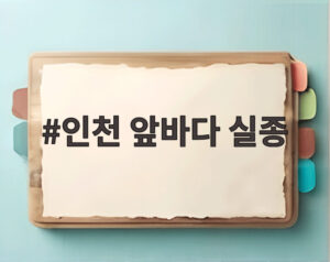 인천 앞바다 실종