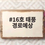 16호 태풍 페이러우 경로예상 16호 태풍 경로예상