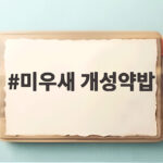 미우새 개성약밥