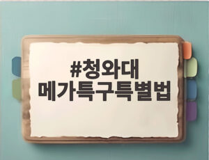 청와대 메가특구특별법