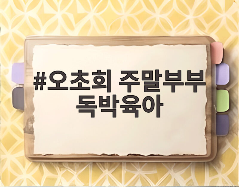 오초희 주말부부 독박육아
