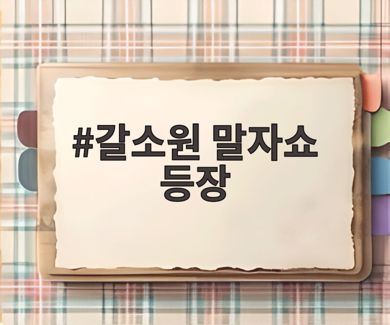 갈소원 말자쇼 등장 성숙 미모 화제 1 갈소원 말자쇼 등장