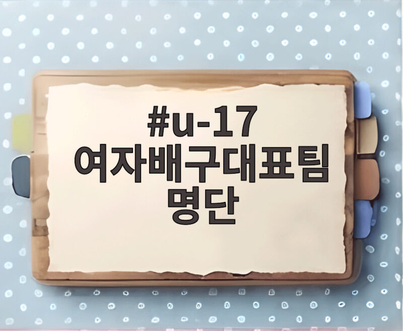 u-17 여자배구대표팀 명단