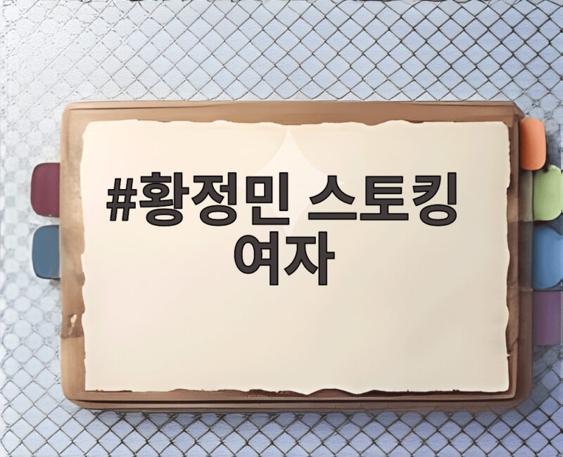 황정민 스토킹 여자 논란 핵심정리 1 황정민 스토킹 여자