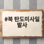 북 탄도미사일 발사 6일만에 또 도발 한미훈련 앞두고 긴장 고조 북 탄도미사일 발사