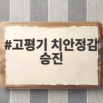 고평기 치안정감 승진
