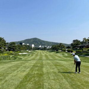 오로라월드 챔피언십 2라운드가 열린 오로라 골프 앤 리조트 마운틴 레이크 코스 전경