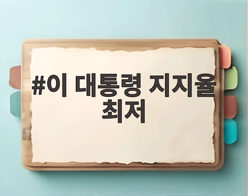 이 대통령 지지율 최저 49% NBS 여론조사 분석 1 이 대통령 지지율 최저