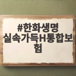 한화생명 실속가득H통합보험 보장 비교 한화생명 실속가득H통합보험